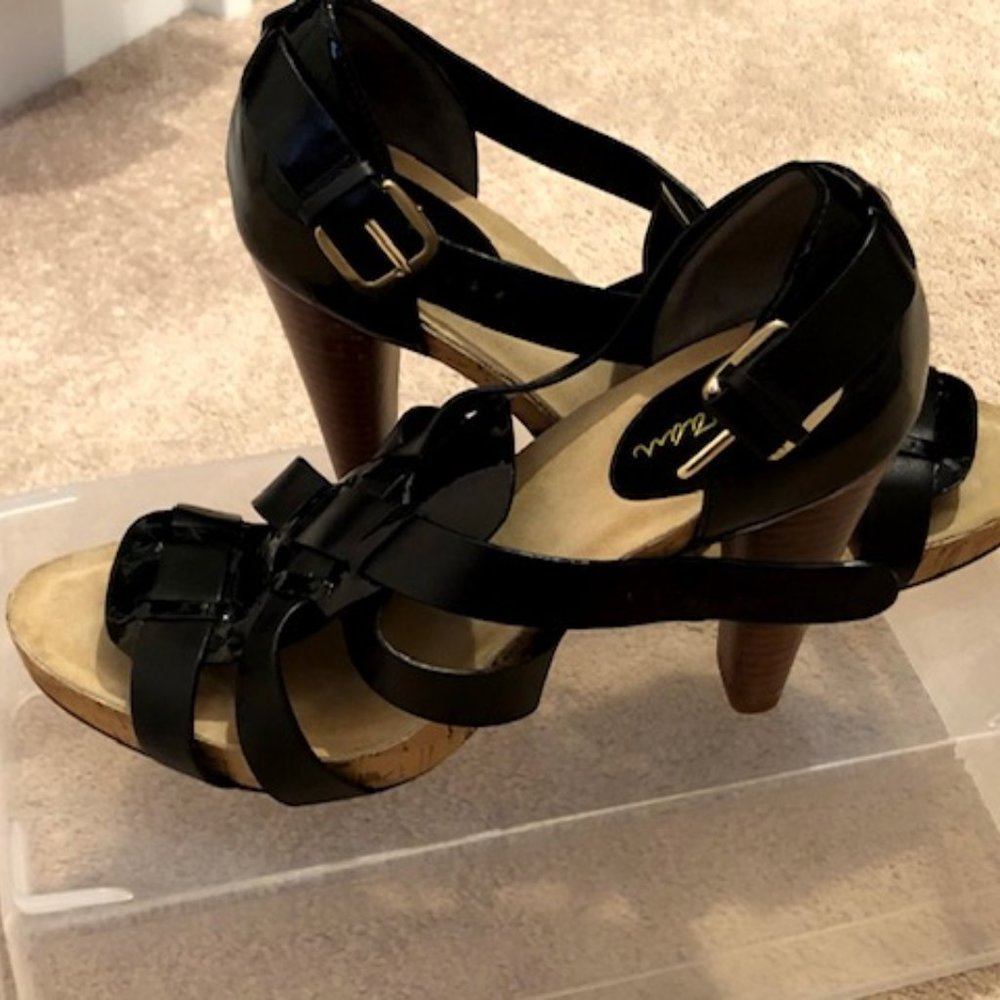 Cole Haan Black Sandal Heels